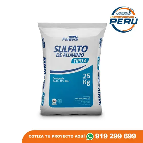sulfato de aluminio para piscinas